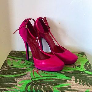 Cesare Paciotti hot pink stiletto heels SZ EU 39